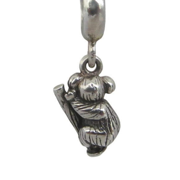 Pandora Rare Dangle Koala Bear Charm Sterling Silver in EUC - Picture 3 of 4